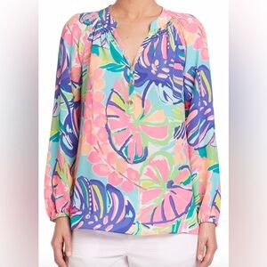 Lilly Pulitzer Elsa Silk Top